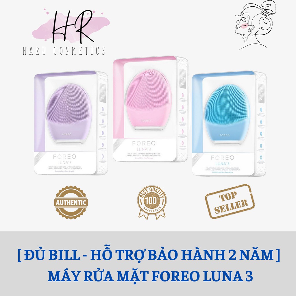 [ ĐỦ BILL - HỖ TRỢ BẢO HÀNH 2 NĂM ] MÁY RỬA MẶT FOREO Luna 3 | BigBuy360 - bigbuy360.vn