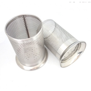 Ống đựng đũa inox hình tròn dạng lưới ráo nước