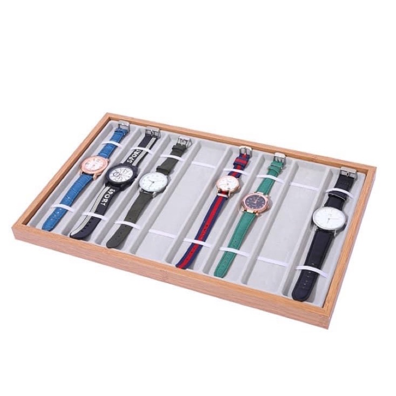 Khay trưng bày dây đồng hồ và đồng hồ