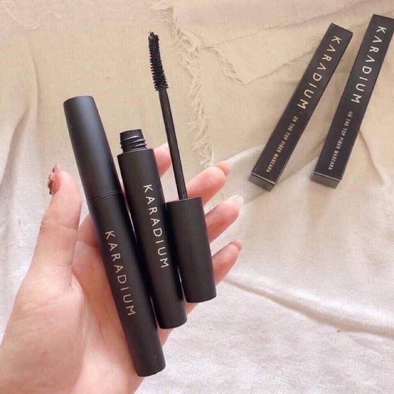 ( CHÍNH HÃNG ) Chuốt Mi Karadium On The Top Fiber Mascara Cong Và Dày Mi 10ml