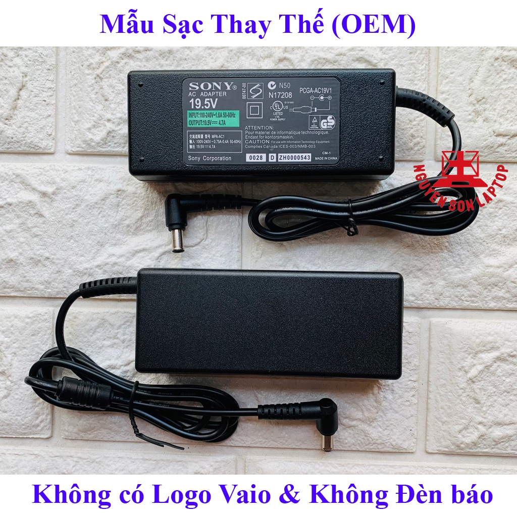 Sạc Adapter Tivi Sony 19.5V 4.7A Kèm Dây nguồn BH 12 tháng NEW 100%