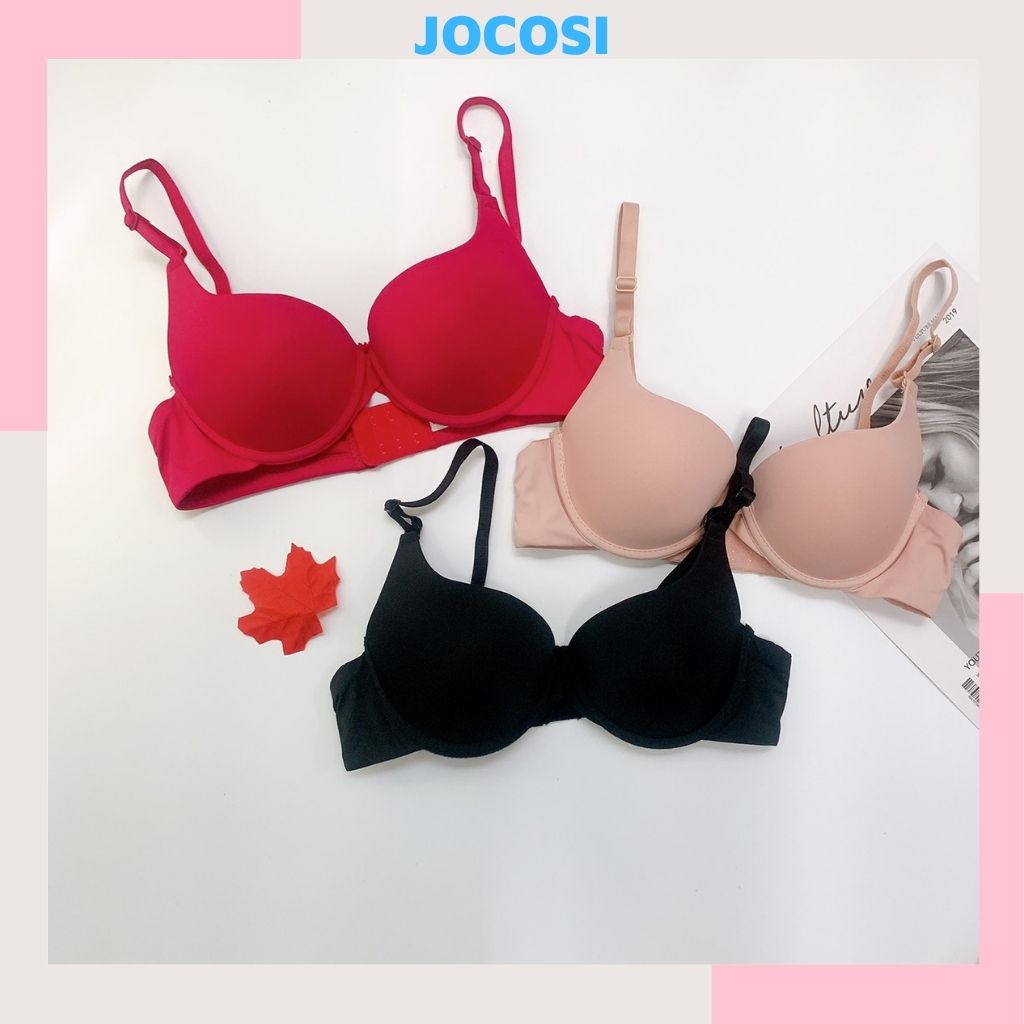 Áo ngực nữ đúc su có gọng, áo lót đệm mút nâng ngực tạo khe sexy gợi cảm JOCOSI A018
