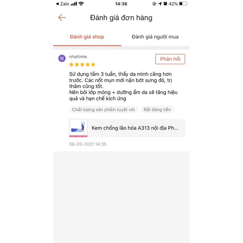 Kem chống lão hóa A313 nội địa Pháp (Bill ảnh phải) | BigBuy360 - bigbuy360.vn