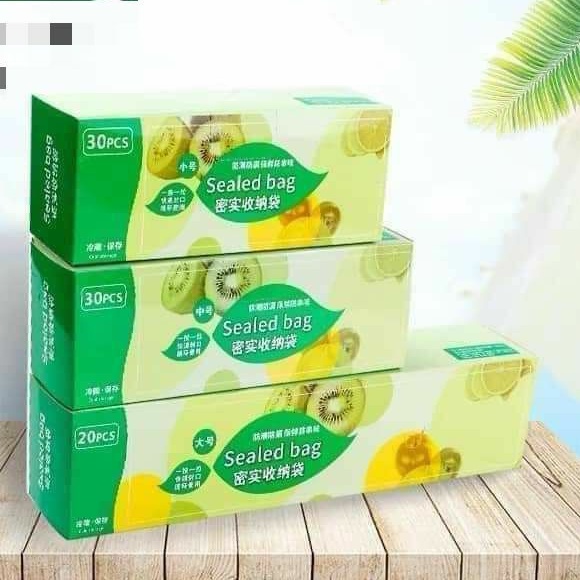 SET 3 Hộp Túi Zip Đựng Thực Phẩm Có Khoá, Combo 45 Túi