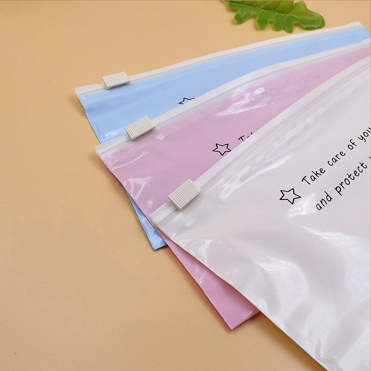Túi Đựng Khẩu Trang Đa Năng Có Khóa Kéo / Vỏ Bọc Bằng Nhựa Nhỏ Gọn