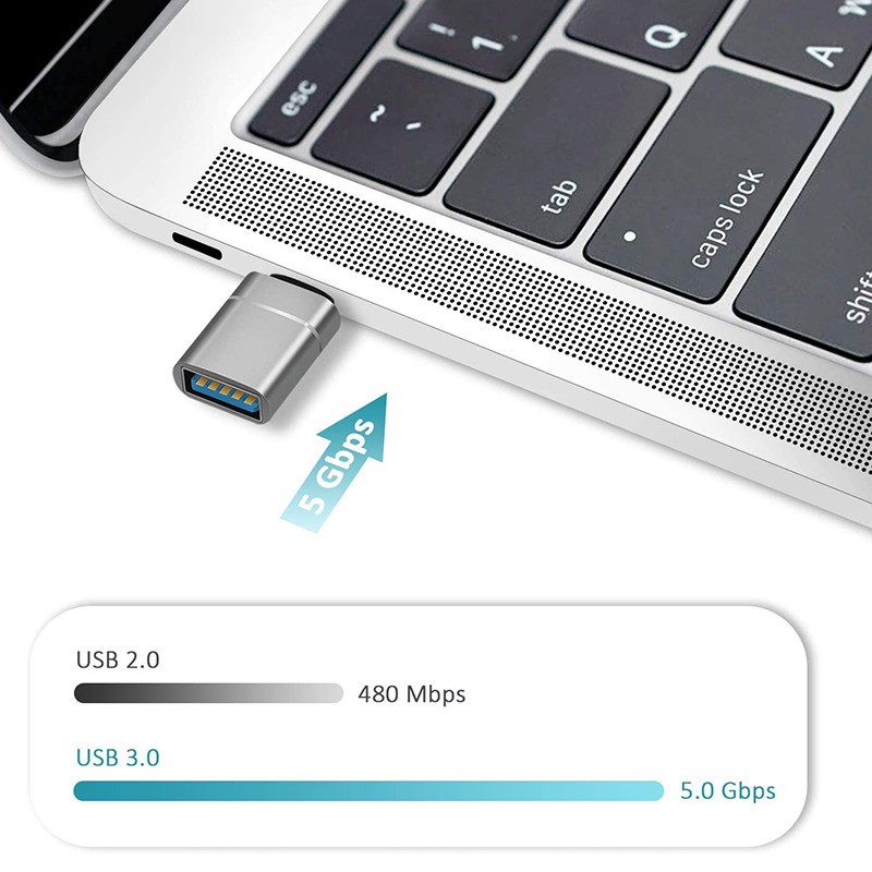 Cáp Chuyển Đổi Type C Sang Usb 3.0 Thunderbolt 3 Type-C Otg Cho Macbook Pro Air Samsung S10 S9