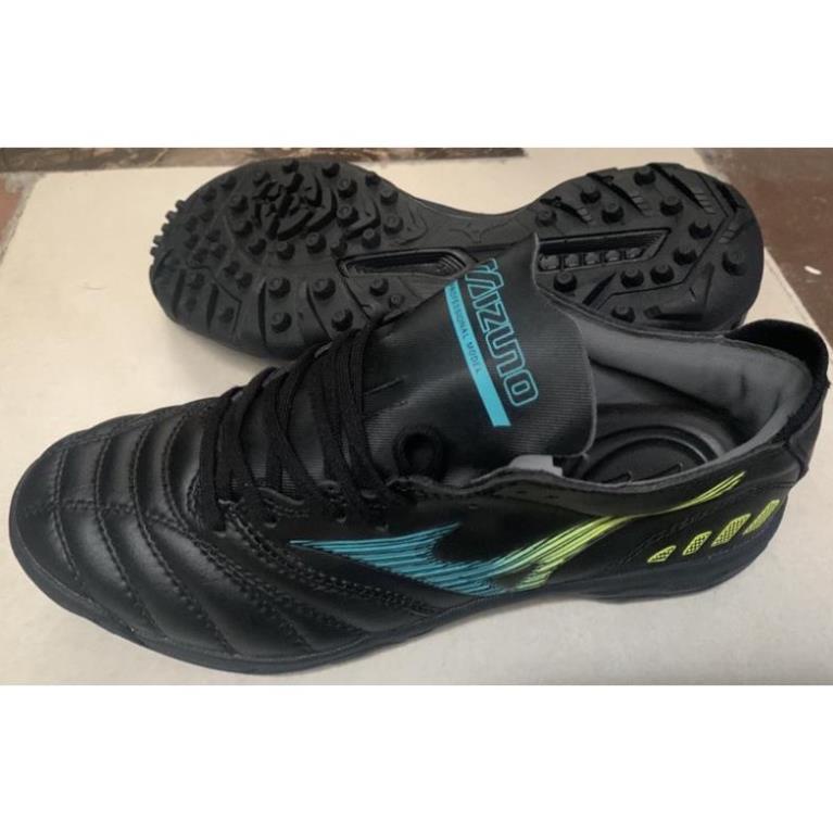 Giày đá bóng sân cỏ nhân tạo Mizuno TF super đen .. est