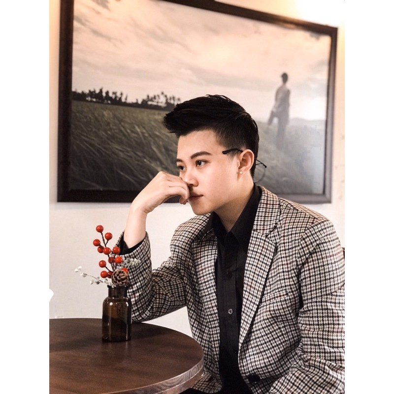 Áo blazer hoạ tiết kẻ thiết kế dành riêng cho TOMBOY SB TRANSGUY 🏳️‍🌈