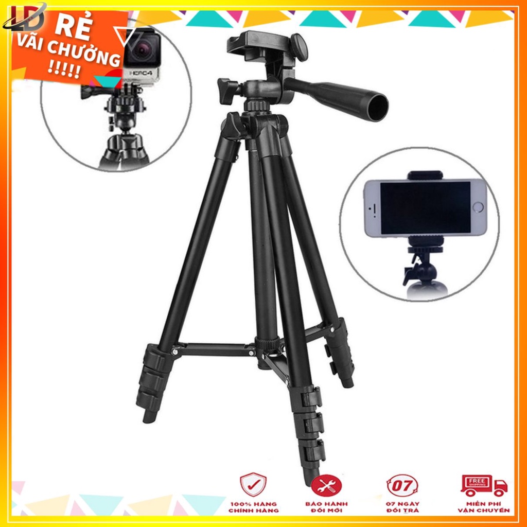 Tripod 3120A livestream, gậy chụp ảnh, giá đỡ điện thoại tự sướng 3 chân - Phukienleduy