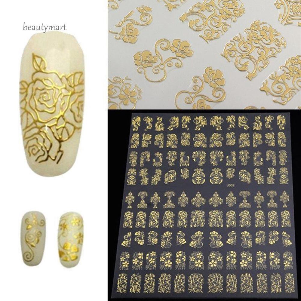 [Hàng mới về] Set 12 tấm miếng dán trang trí móng nghệ thuật