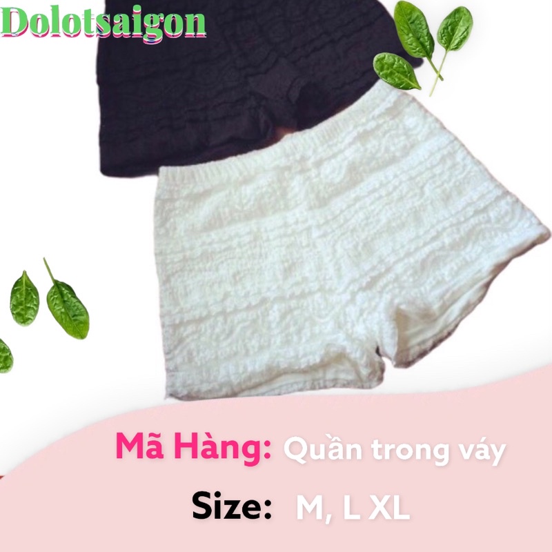 Quần mặc trong váy REN 2 LỚP