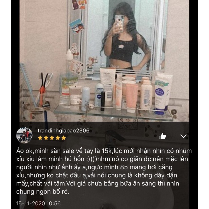 [Mã FAMAYWA giảm 10K đơn 50K] Áo croptop body 2 dây Ulzzang hình trứng rán hot hít | BigBuy360 - bigbuy360.vn