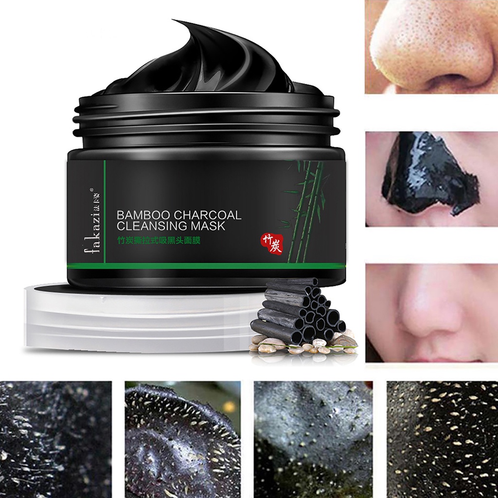 [Hàng mới về] Bộ cọ và mặt nạ than tre lột mụn đầu đen làm sạch sâu hiệu quả (có bán lẻ)