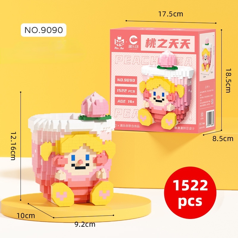 Hộp Đựng Bút Đồ Chơi Lắp Ráp Hình Hoạt Hình Sáng Tạo Cho Trẻ Em