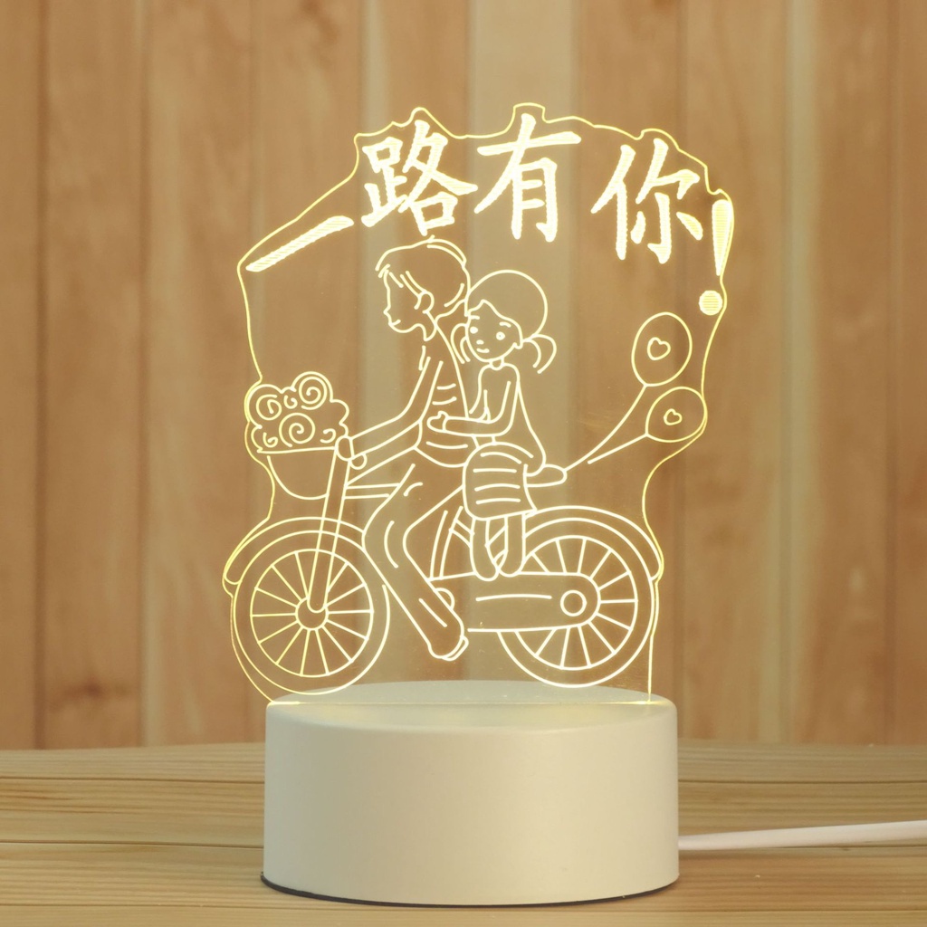 Đèn Ngủ Trang Trí - Đèn Ngủ 3D Siêu Xinh - DN02