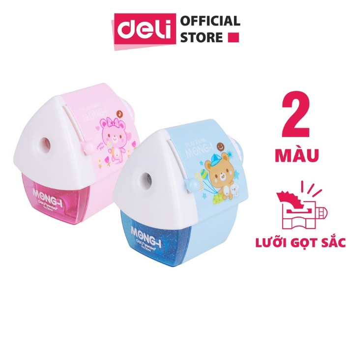 Gọt chì quay tay Deli - Hồng, Xanh - 1 cái E0644