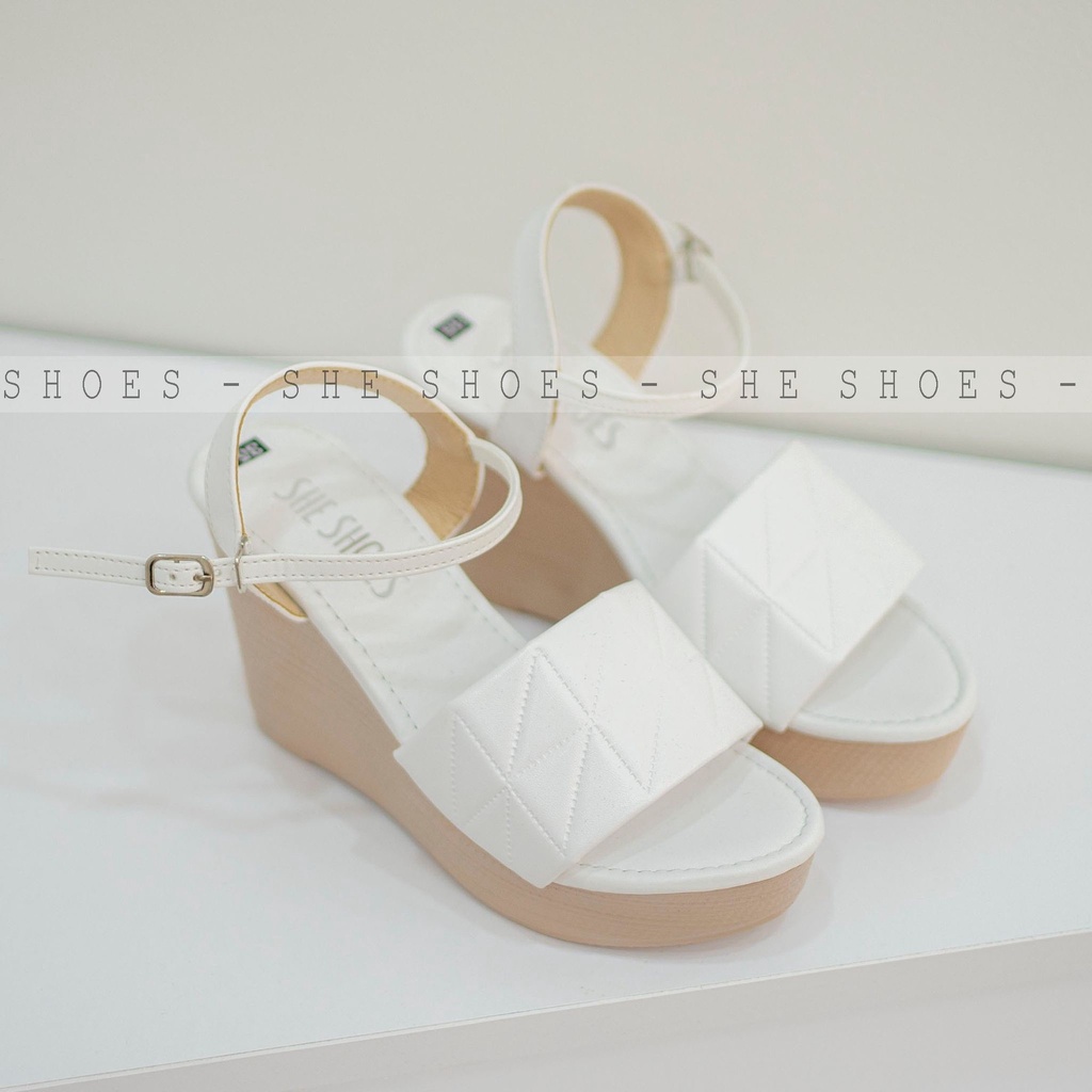 Giày sandal đế xuồng ♥️Freeship♥️ sandal quai ngang 9p siêu xinh. ĐỘC QUYỀN BỞI SHE SHOES - SDX09036