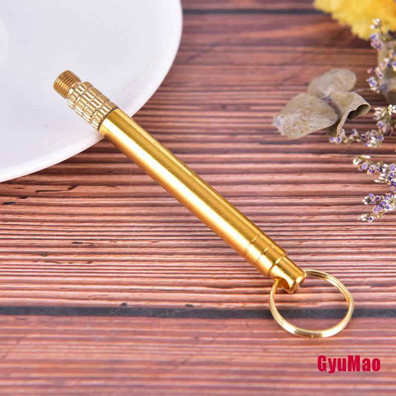Móc Khóa Kiêm Hộp Đựng Tăm Xỉa Răng Bằng Titan EDC HDY