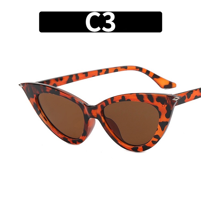 Kính Mát Mắt Mèo Chống Tia UV Màu Kẹo Thời Trang Dành Cho Nữ