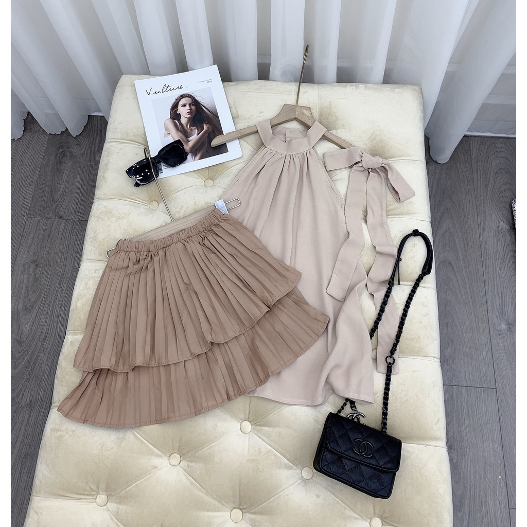 Set đồ nữ cá tính, set váy ngắn áo quây đi chơi sang chảnh mùa hè đẹp 8A00067 | BigBuy360 - bigbuy360.vn