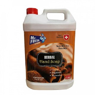 Nước rửa tay khử mùi mr.fresh 5l hương quế nrtq