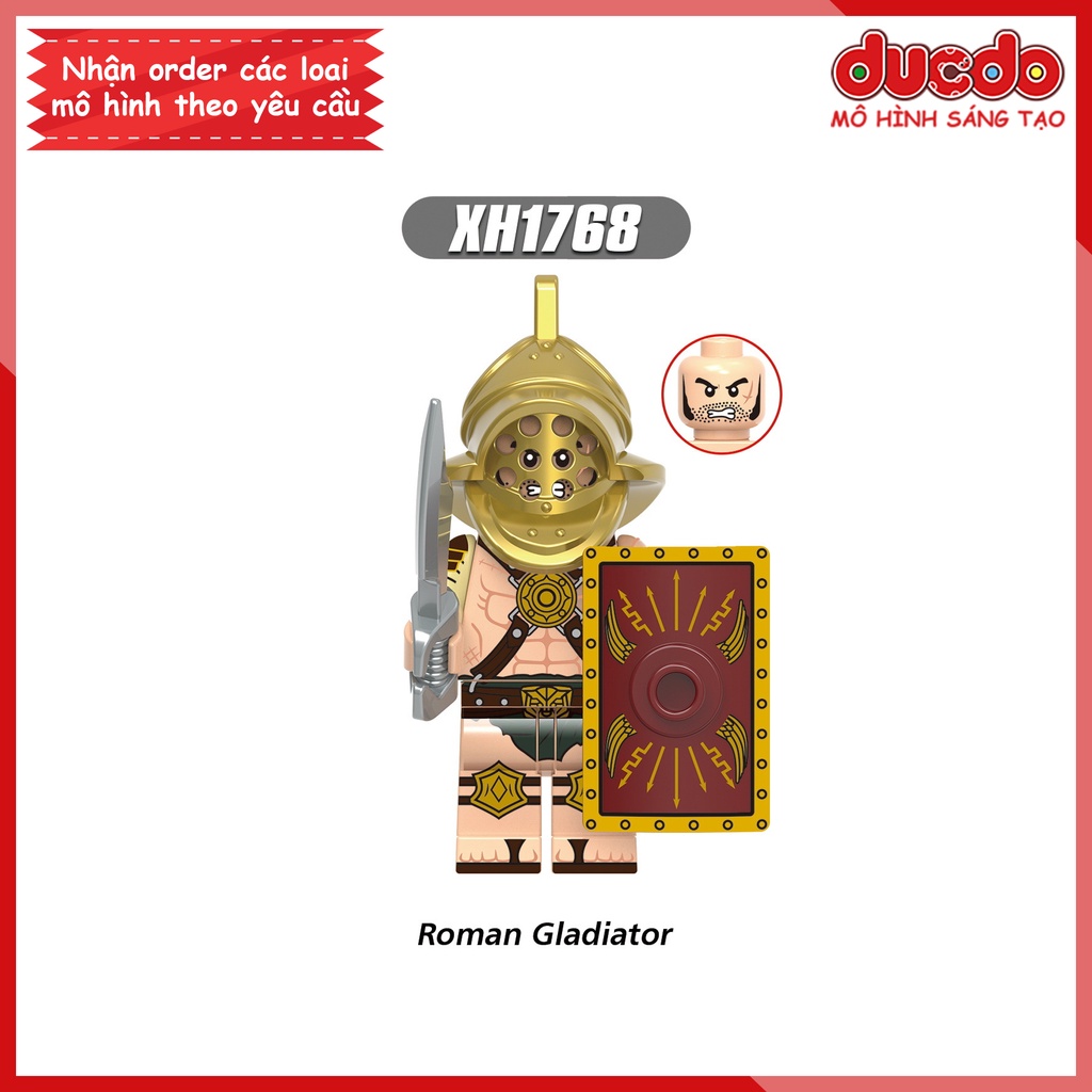 Minifigures lính La mã, Hy lạp trung cổ - Đồ chơi Lắp ghép Xếp hình Mini XINH X0320 Mô hình