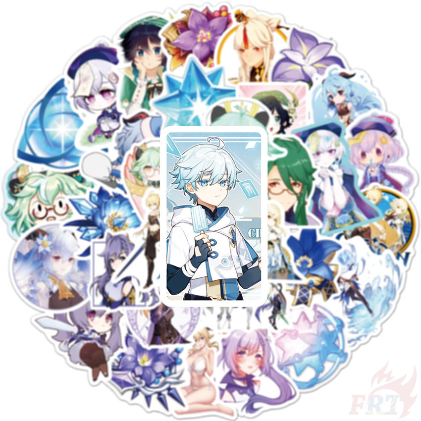 ❉ Genshin Impact - Series 04 Cartoon Games Stickers ❉ 50Pcs/Set DIY Fashion Luggage Laptop Skateboard Doodle Decals Stickers