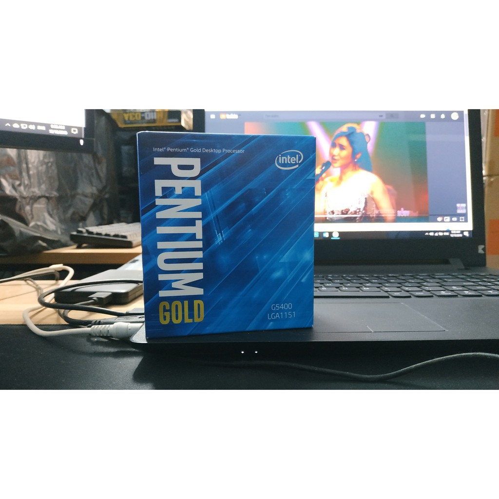 Bộ vi xử lý CPU Intel Pentium Gold G5400 (3.7GHz, 2 nhân 4 luồng, 4MB Cache, 58W) - LGA 1151 - New - Chính hãng Intel