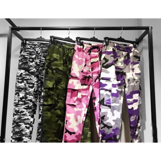 Quần túi hộp rằn ri