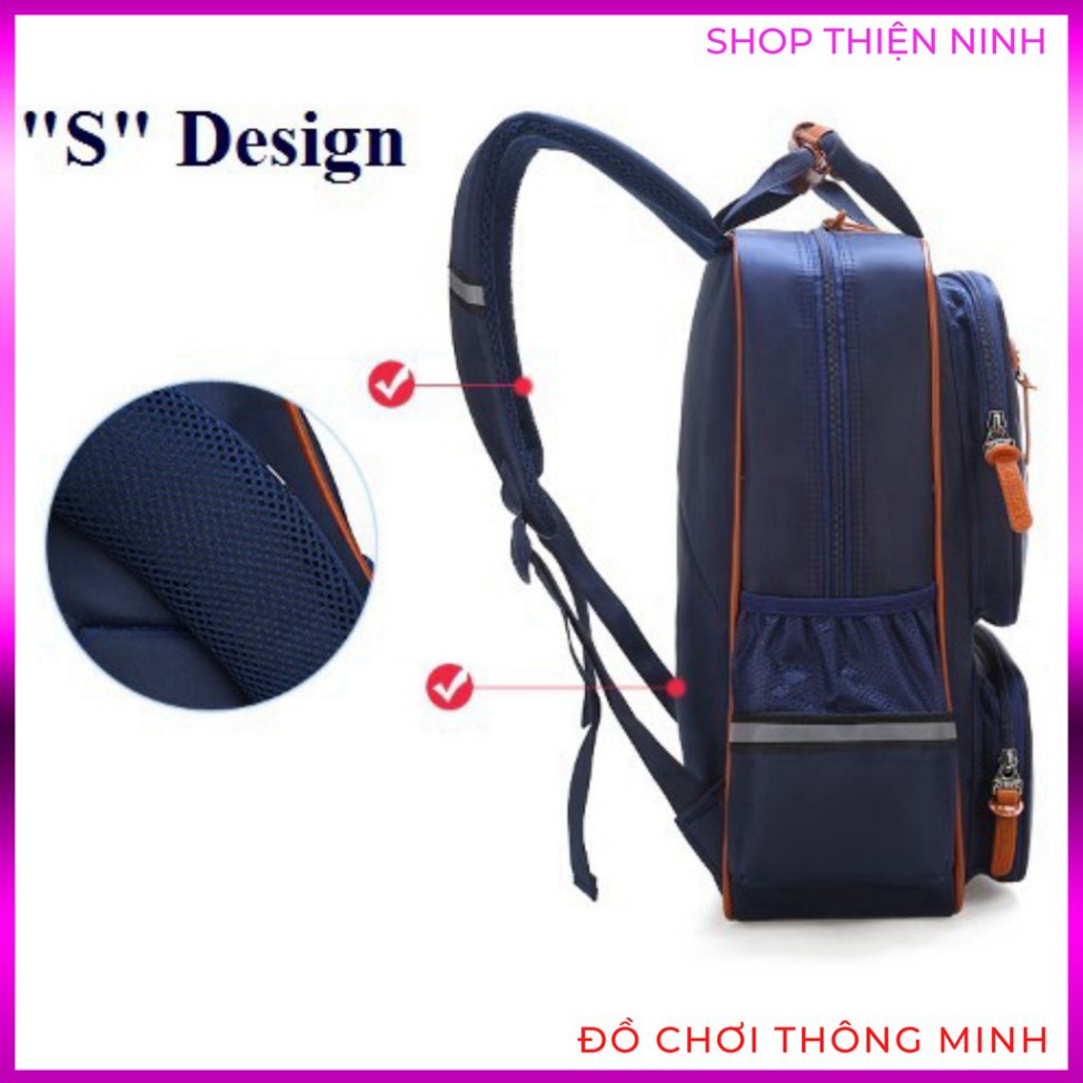 Cặp balo học sinh cao cấp thông minh siêu nhẹ chống nước tản nhiệt chống gù theo tiêu chuẩn Nhật Bản