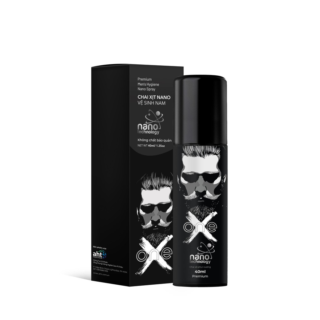 Chai xịt vệ sinh nam giới ONEX Nano Bạc 40ml - Chính Hãng Aht - Khô tự nhiên không cần rửa nước