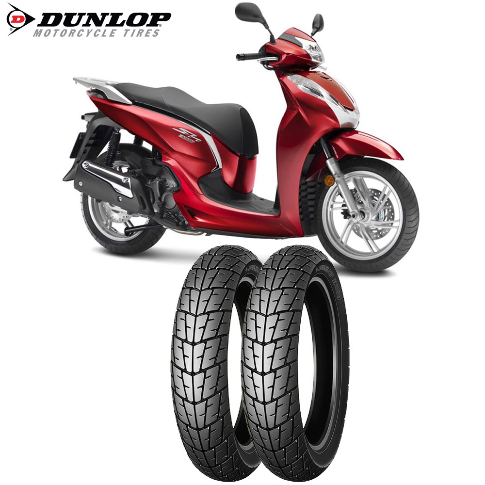 Lốp xe SH125i, SH150i Dunlop K330 trước 100/80-16 TL hoặc sau 120/80-16 TL