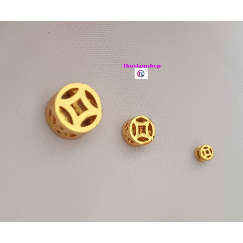 Charm kim ti.ền tài lộc may mắn 3 size 4li 6li 10li mic vòng