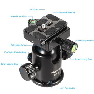 Ballhead Tripod Manbily KB-0