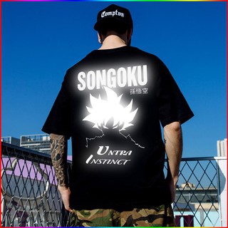 Áo thun SONGOKU ULTRA phản quang tay lỡ form rộng NAM NỮ