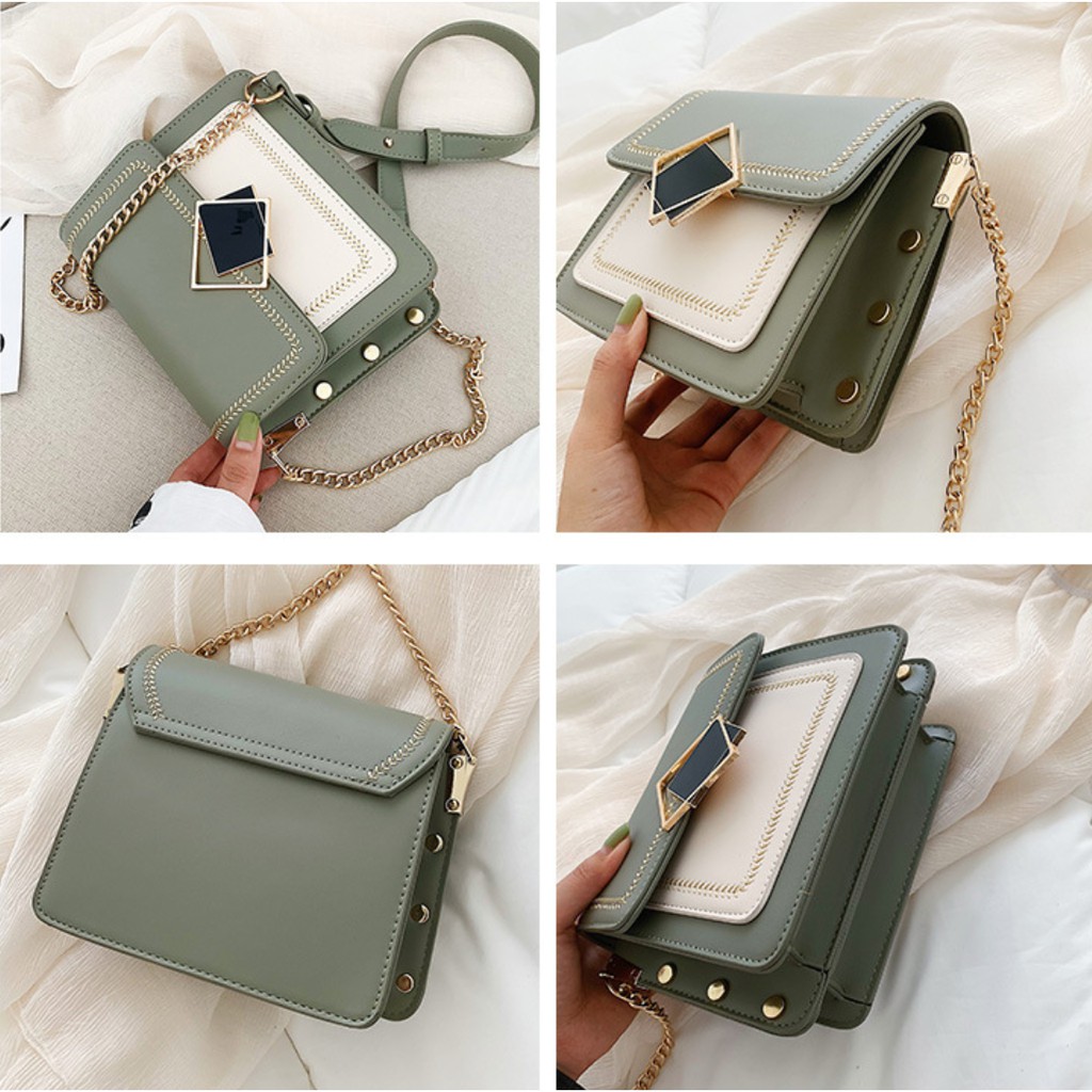 TÚI XÁCH NỮ 💜𝗙𝗥𝗘𝗘𝗦𝗛𝗜𝗣💜 Túi Xách Nữ Đeo Chéo HAMINO Dáng Công Sở Phong Cách Vintage Hàng Quảng Châu Siêu Đẹp TX15 -VIMITA | BigBuy360 - bigbuy360.vn