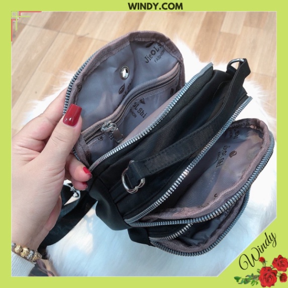 Túi Đeo Chéo Nữ Chất Dù Kiểu Balo Đáng Yêu Nhiều Ngăn Siêu Nhẹ Windy.com