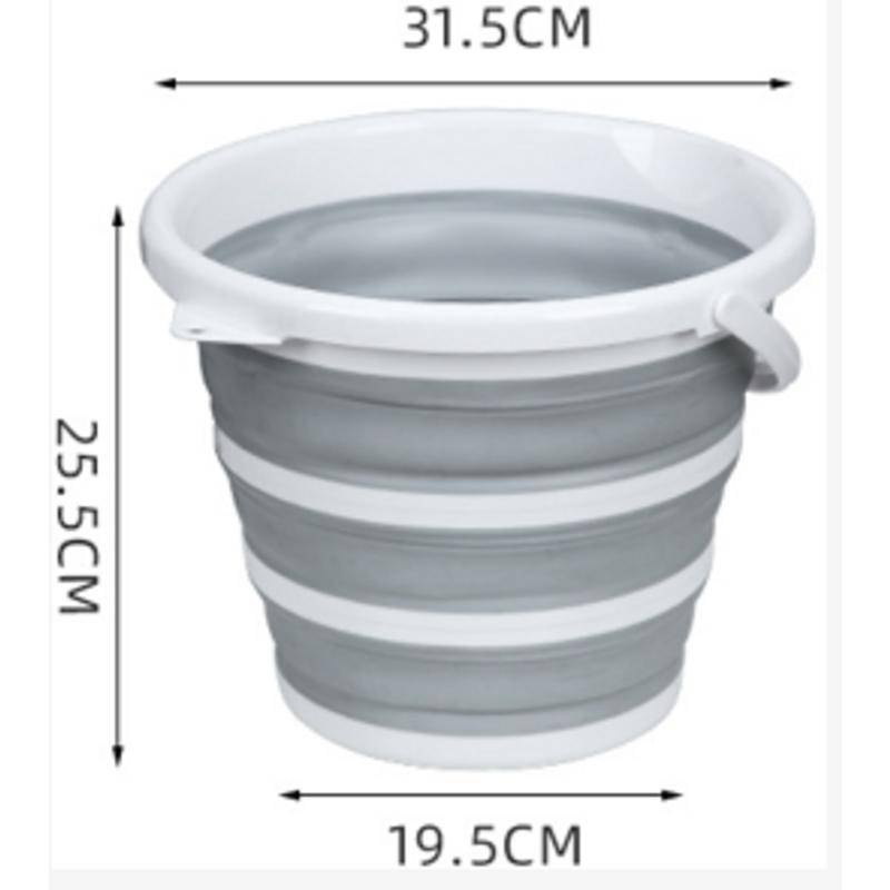 Xô Nhựa Silicone Đựng Nước Rửa Xe Hơi Có Thể Gấp Gọn Tiện Dụng
