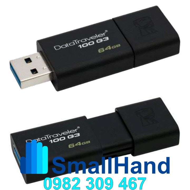 USB 3.0/64GB Kingston DataTraveler 100G3 – Chính hãng – Bảo hành 5 năm