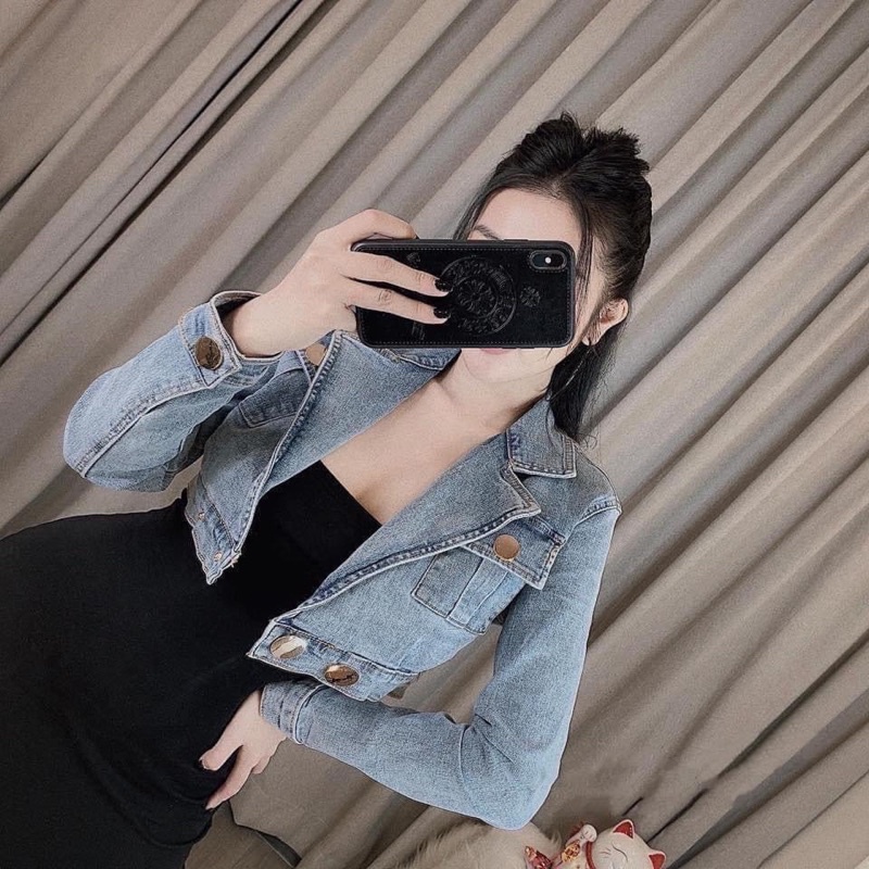 Áo bò cổ vest