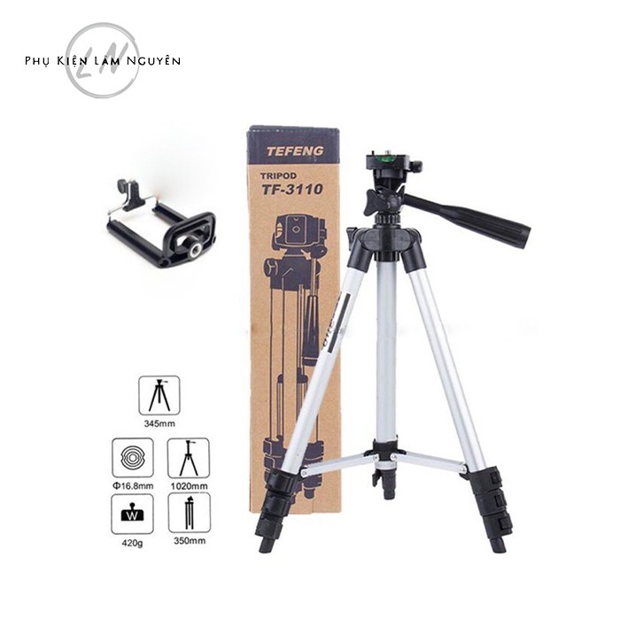 Giá đỡ chụp hình 3 chân Tripod TF-3110 cho máy ảnh, điện thoại