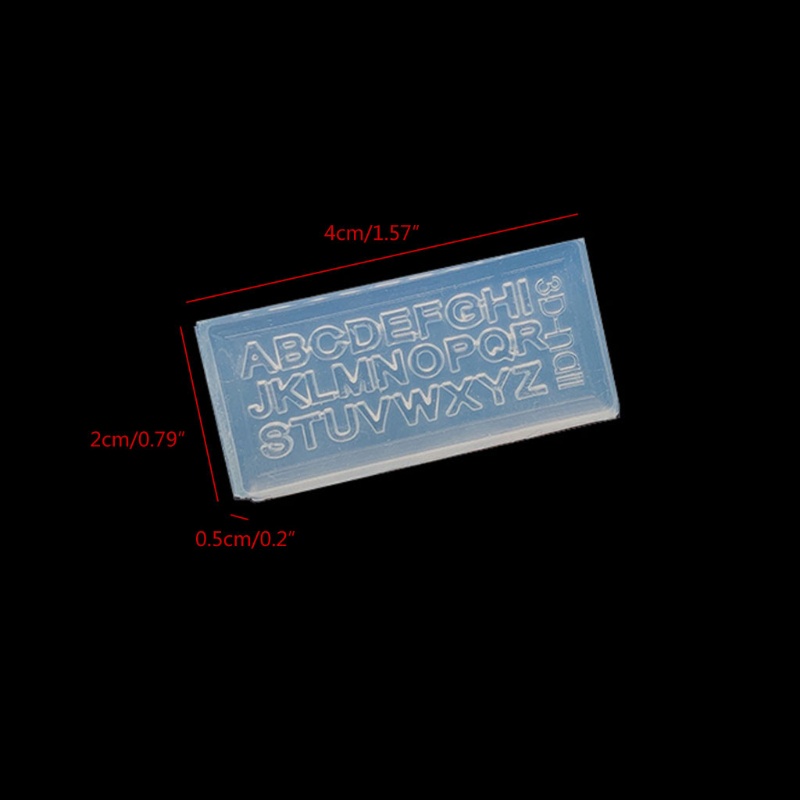 5 Khuôn silicon mềm tạo hình chữ cái tiếng anh mini DIY sáng tạo