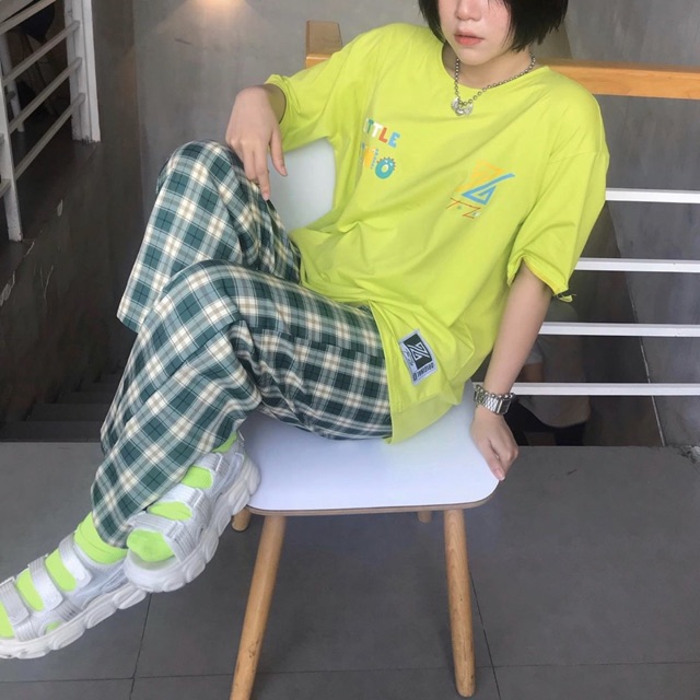 Quần caro ống rộng 16 màu unisex (ảnh thật)
