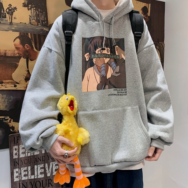 Áo nỉ hoodie nam form rông Áo hoodie nam form rộng thời trang unisex hàn quốc vải nỉ bông in hình thời trang