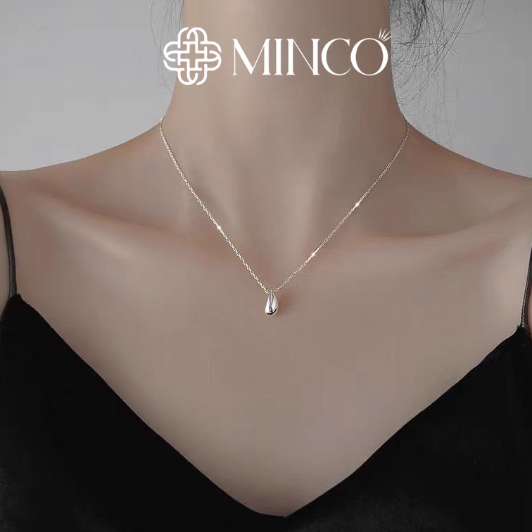 Dây chuyền nữ hình giọt nước Minco Accessories vòng cổ nữ thiết kế basic dễ thương phụ kiện phong cách Hàn Quốc DT01