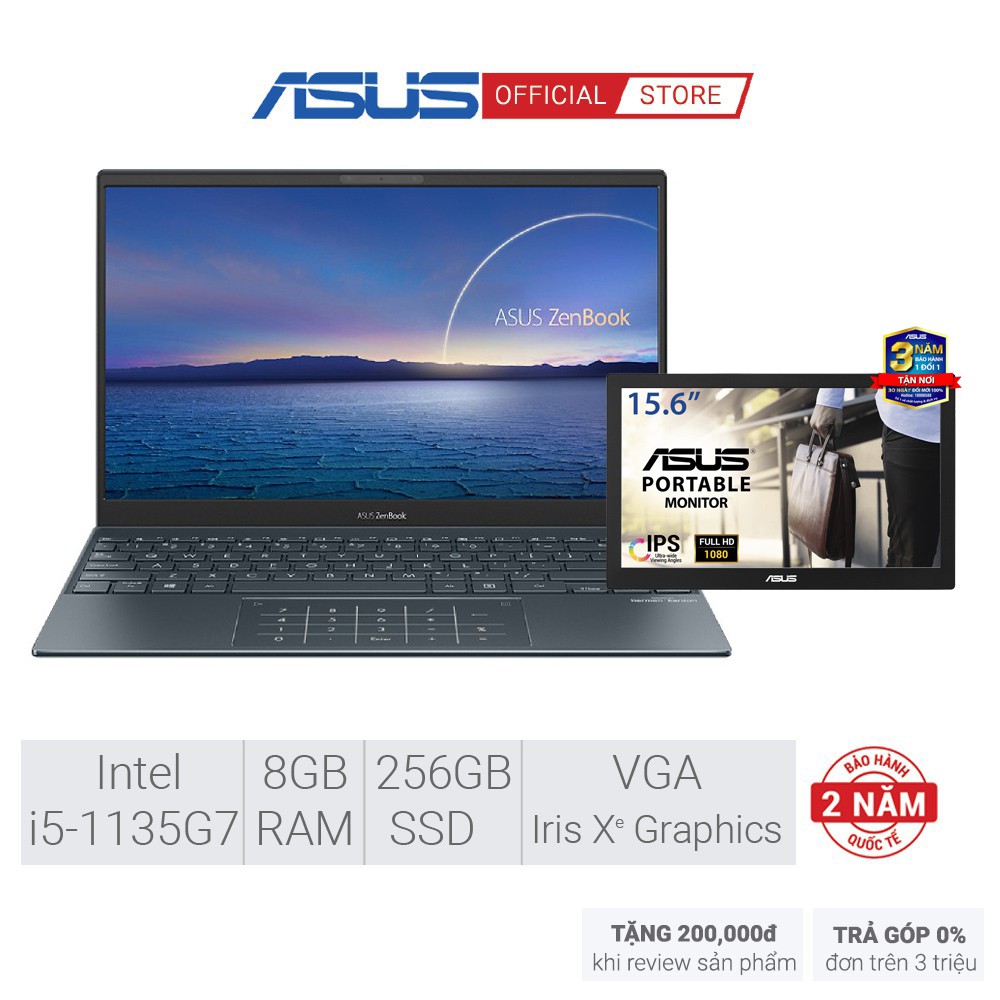 Laptop ASUS ZenBook UX325EA-EG079T | i5-1135G7 | 8GB | 256GB | Intel Iris Xe Graphics | 13.3'' FHD | Win 10