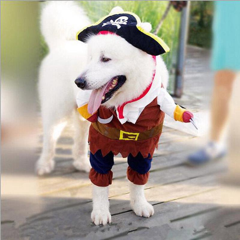 Funny Pet Cat Trang phục Pirate Skull Pattern Halloween Party Quần áo Trang phục