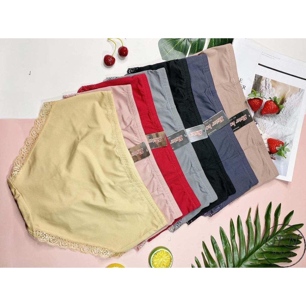 Quần lót Sisterhood 472 ống rộng viền ren lưng cao hàng nhập khẩu Thái Lan