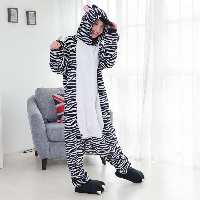 Bộ đồ thú Ngựa vằn đủ (3S 4L)