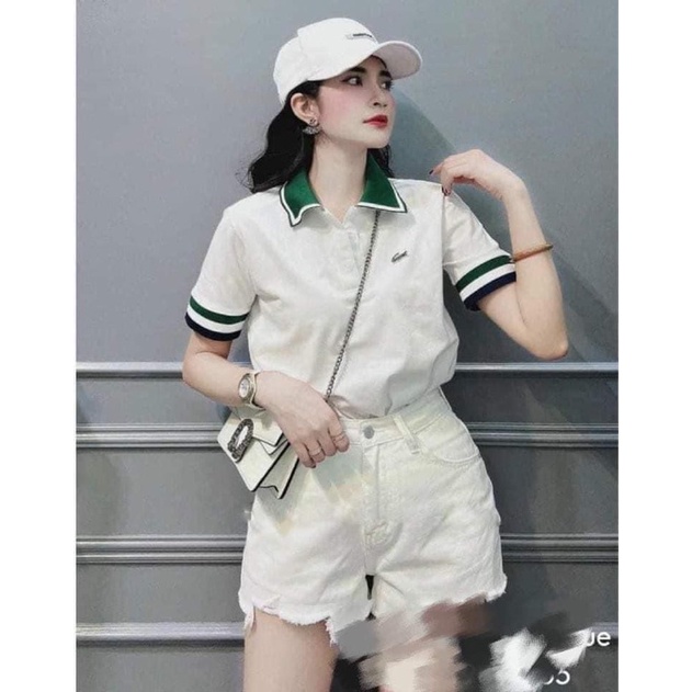 Áo Polo Cổ Khoá Tay Ngắn